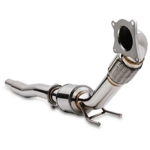 STAINLESS 200CPI SPORTS CAT EXHAUST DOWNPIPE FOR VW GOLF MK5 MK6 GTI 2.0 TSI - Picture 1 of 8