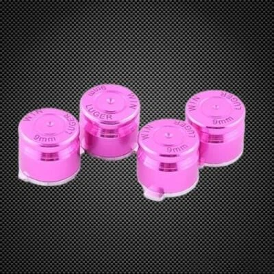 PS4 Controller Pink Bullet Buttons Aluminium Metall Metall Mod Kit - Bild 1 von 2