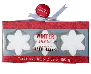 3-PK Winter Snowflake Scented Bath Fizzers by Bath & Body | 5.2 oz. Total, NEW - Picture 1 of 4