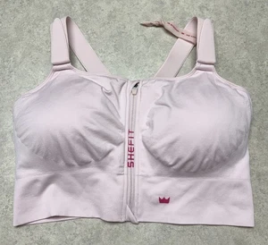 Sujetador deportivo SHEFIT bajo impacto rubor rosa talla 6 lujo estilo grande 110005 - Imagen 1 de 7
