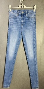 American Eagle Size 2 Super Hi-Rise Jegging Next Level Stretch - Picture 1 of 14
