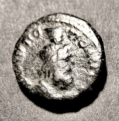 SEPTIMIUS SEVERUS w/ Modius-head SERAPIS, Resurrection/Abundance Roman Coin 15mm - Image 1 of 2