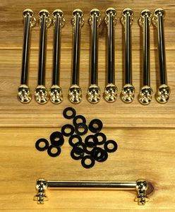 10 Brass Tube Lugs 3.5" with Gaskets - Picture 1 of 5