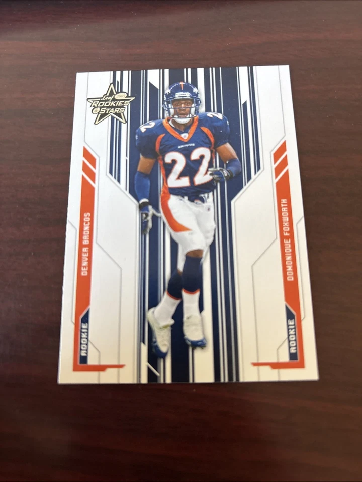 2005 Leaf Rookies & Stars - Rookie Domonique Foxworth #142 RC Denver Broncos - Image 1 of 1