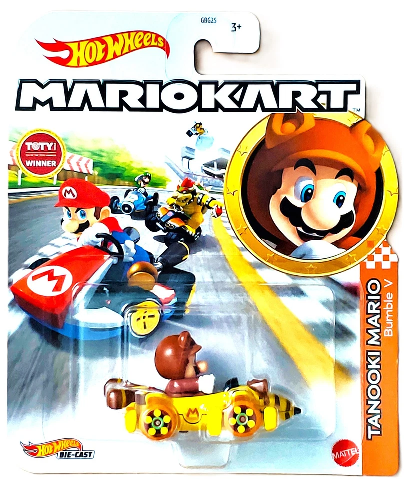 Hot Wheels Mario Kart - Tanooki Mario - Bumble V Foto 1 de 1