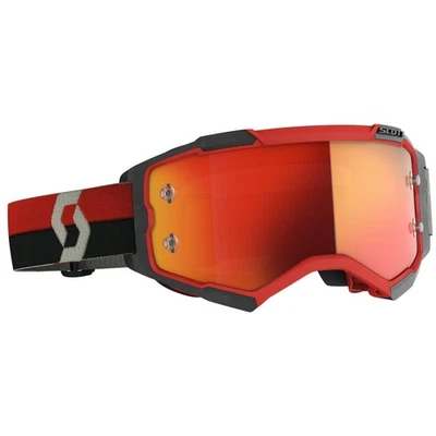 Scott Goggle Fury rosso / nero / arancione chrome works occhiali da cross mot... - Immagine 1 di 2