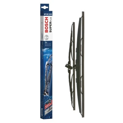 Bosch Superplus Spoiler Wiper Blades Set For Peugeot 106 MK1 Hatch Front - Image 1 of 4