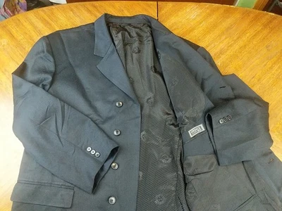 Versace Classic V2 Navy Blue 4 Button Formal Blazer Suit Jacket See Measurements - Image 1 of 4