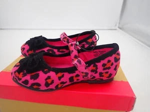 Jelly Beans Fuchsia Leopard Home Mary Jane Shoes Toddler Girl's Size 6 - Picture 1 of 7