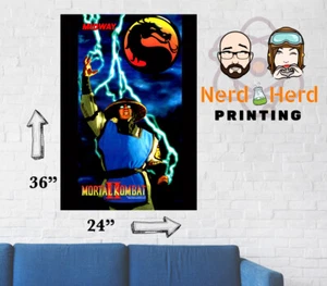 Mortal Kombat II Side Art Poster Conversion Cab mehrere Größen 11x17-24x36 - Bild 1 von 3