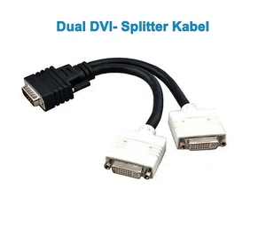 Dual DVI Monitor Adapter Splitter Kabel Dell 0H9361 #R7-F6 - Bild 1 von 1