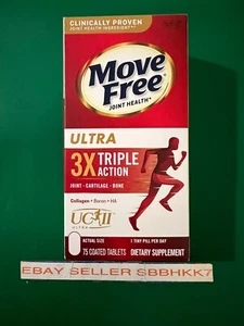 Schiff  Move Free Ultra 3X Triple Action  75 Tablets EXPIRATION DATE 09-2026 - Picture 1 of 5