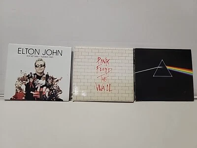 Lot 3 Cardboard Sleeve CD Elton John Rocket Man, Pink Floyd The Wall & Dark Side — 第 1/4 张图片