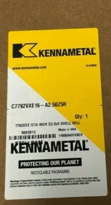 KENNAMETAL SHELL MILL 7792VXE16 COARSE, MEDIUM & FINE PITCH - Picture 1 of 6