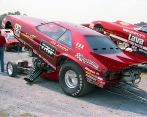 JOE AMATO TRW FUNNY CAR AT MAPLE GROVE CLOSE UP SHOT 8X10 GLOSSY PHOTO #2 - Picture 1 of 1