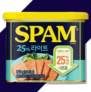 Canned Light 25% Spam 340g Food Grilled Gimbap Fried Rice Ingredients 스팸 - Picture 1 of 3