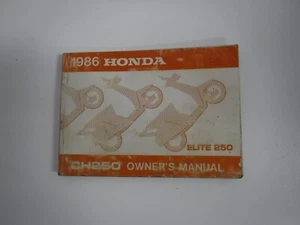 Honda CH250 ELITE Owner's Manual 1986 - Picture 1 of 3