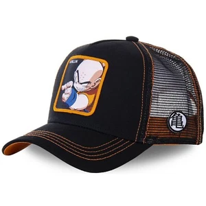 Capslab Krillin KRI4 Dragon Ball Trucker Snapback Baseball Hat Cap Black - Picture 1 of 1