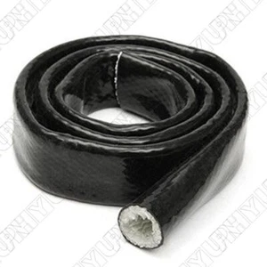 Black Fire Sleeve Braid Flame Heat Shield 3Ft 3/4"ID:10MM 6AN For Oil Fuel Lines - Picture 1 of 5