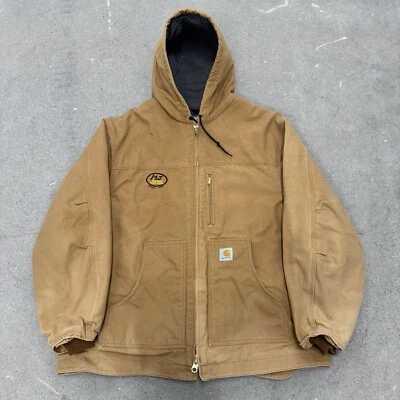 Chaqueta de Colección Carhartt Para Hombre Abrigo Forrado de Vellón C68 BRN XXXL BA8 Foto 1 de 4