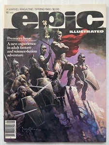 EPIC ILLUSTRATED #1 1980 MARVEL MAGAZINE W/ SUB INSERT FRAZETTA VF/NM ONE OWNER - Picture 1 of 24