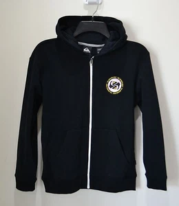 NWT BOYS YTH QUIKSILVER GOLDEN RECORDS FULL ZIP SWEATSHIRT JACKET HOODIE SZ M 12 - Picture 1 of 5