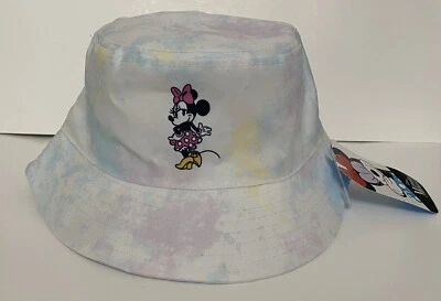 Disney Minnie Mouse Sombrero Cubo Juvenil Talla Única Gorra Niños Pastel Tie Dye Rosa Foto 1 de 4