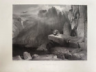 1879 Antique Print: The Eagle's Nest after Edwin Landseer