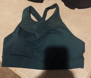 Old Navy Sports Bra Women's XL Green Strappy Back Pull On Stretchy Athletic - Picture 1 of 7