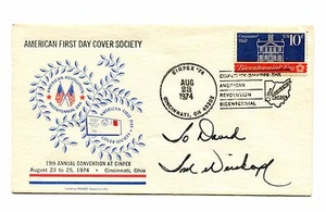 Autograph TOM WEISKOPF Professional Golfer on Event Cover CINPEX 1974 - Picture 1 of 1