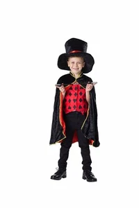 Magician Costume for Kids - Magician Cape, Hat and Wand Set By Dress Up America - Picture 1 of 3