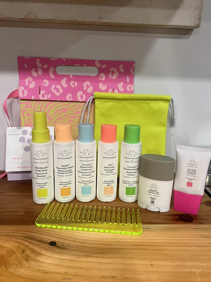 Drunk Elephant Holiday Gift Set 🐘🩷  Hair&  Body LOT Shampoo Conditoner Scalp - Image 1 of 1