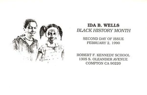 #2442-C2 First Day Ceremony Program 25c Ida B. Wells Stamp w/FDC - Picture 1 of 1