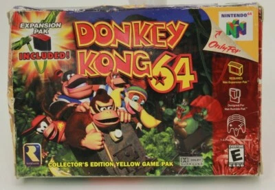 Donkey Kong 64 (Nintendo 64 N64) Complete No Expansion Pak - Not Mint - Image 1 of 4