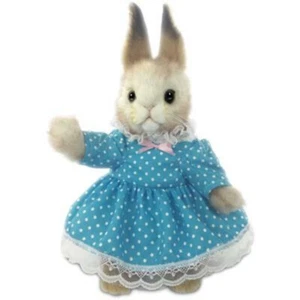 Juguete suave Hansa Dressed Rabbit Girl 7833 vendido por Lincrafts Reino Unido Est 1993 - Imagen 1 de 10