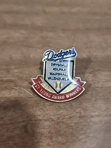 LOS ANGELES LA DODGERS MLB BASEBALL CY YOUNG AWARD WINNERS PIN - Picture 1 of 2