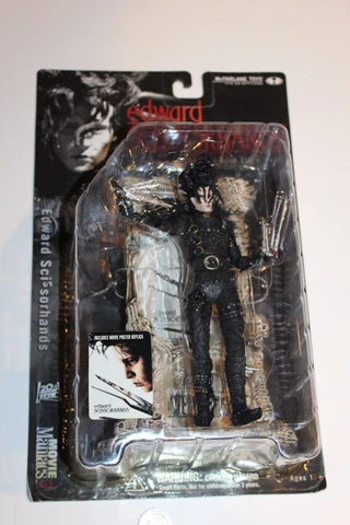 New McFarlane Movie Maniacs 3 Edward Scissorhands Figure Johnny Depp Tim Burton Cover