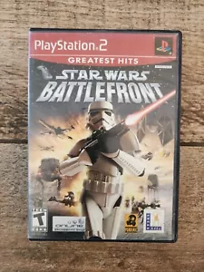 Star Wars: Battlefront (Greatest Hits) (Sony PS 2, 2005) Box And Manual - Picture 1 of 3