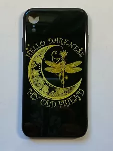 Phone Cover Shock Absorption Flexible "Hello Darkness" Compatible iPhone XR 6.1 - Picture 1 of 6