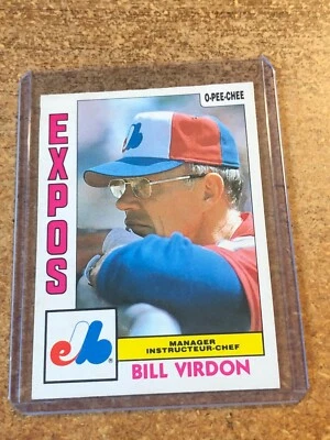 1984 O-Pee-Chee Baseball # 111 Bill Virdon Montreal Expos Manager - Image 1 of 4