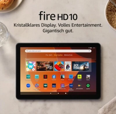 Amazon Fire HD 10 Tablet | 13. Generation | 32GB | 2023 | Full HD | Schwarz - Bild 1 von 3