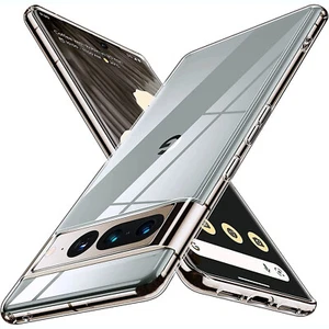 For Google Pixel 5 10 8 9A 7 6 Pro Slim Clear Case Silicone TPU Phone Cover Skin - Picture 1 of 13