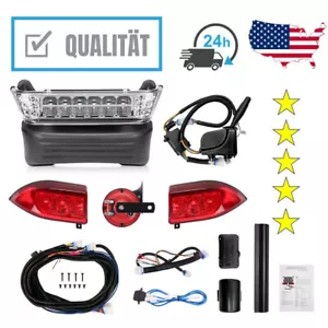 Deluxe Golf Cart LED Light Kit for Club Car Precedent 2004-up, with Horn Brake - Picture 1 of 11