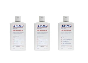 ActivFlex Pain Relieving Gel 125ml x 3 (Flexall 454 Alternative) Menthol 7% - Picture 1 of 5