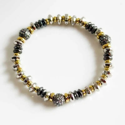 Pulsera elástica de amistad con cuentas de puntos Stella moda mujeres fiesta vacaciones joyería Foto 1 de 4