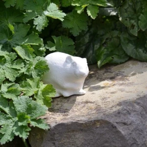 Porzellanfigur Mini, süße Maus aus Ecru Biskuitporzellan. Maus Mouse Figurine - Bild 1 von 5