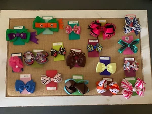 NWT handcrafted lot of girl hair accessories - 18 Total - Picture 1 of 4
