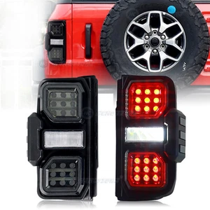 HC LED Tail Light For Ford Bronco 6th Gen U725 2021-2024 Aniamtion Rearlamp Pair - Picture 1 of 23