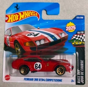 Hot Wheels 2025 Case L FERRARI 365 GTB4 COMPETIZIONE Short Card FREE Protector - Picture 1 of 3