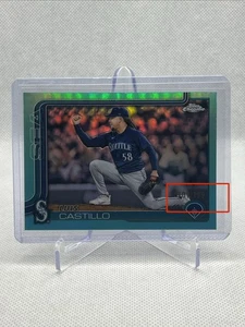 2025 Topps Chrome Aqua Refractor Luis Castillo /199 #69 Seattle Mariners - Bild 1 von 4